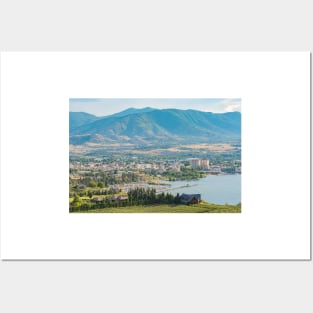 Penticton British Columbia Scenic View in Summer Posters and Art